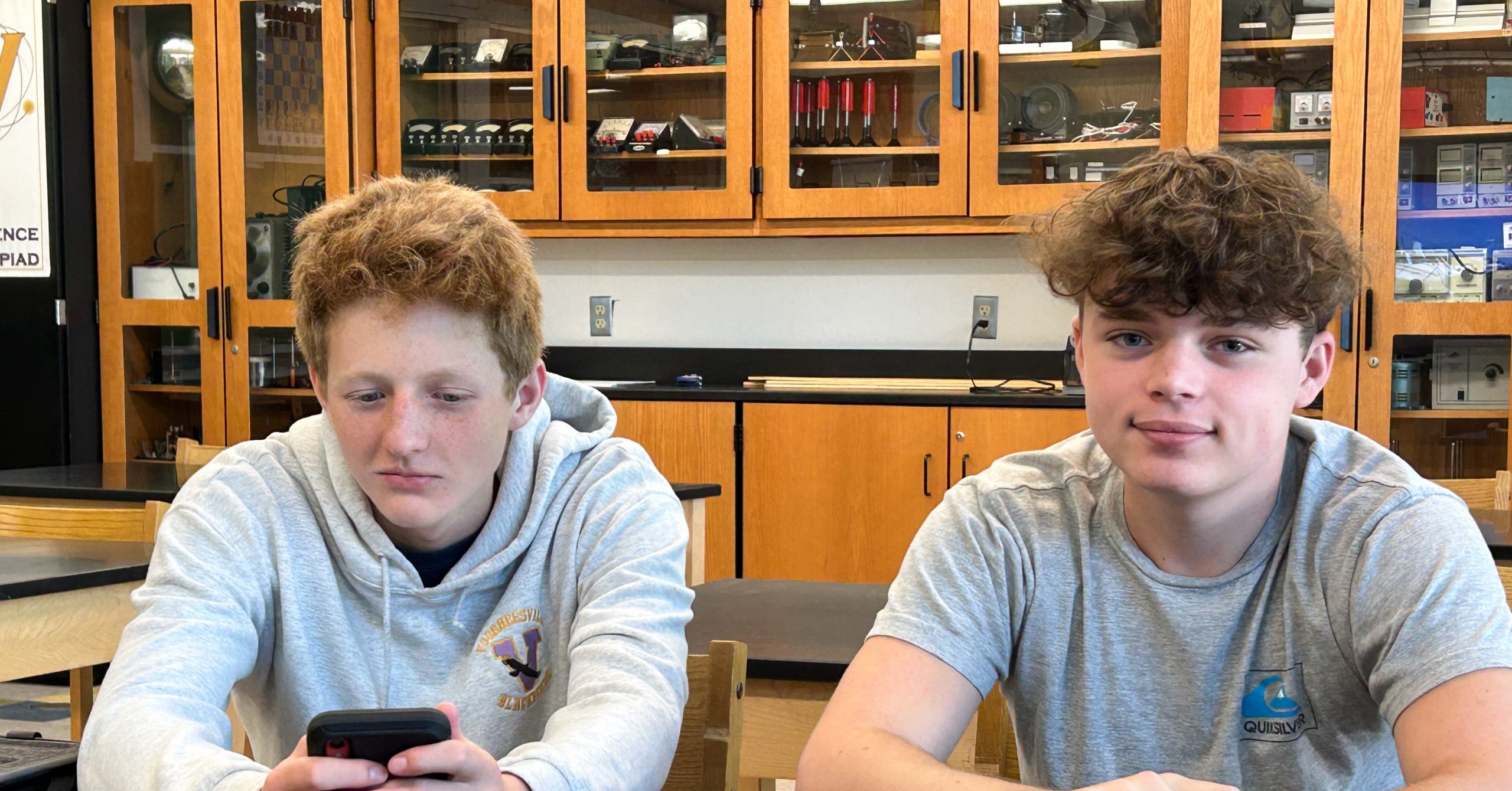 Students in class.