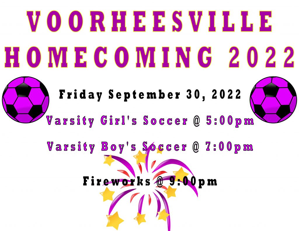 Homecoming 2022 information (text included on page)