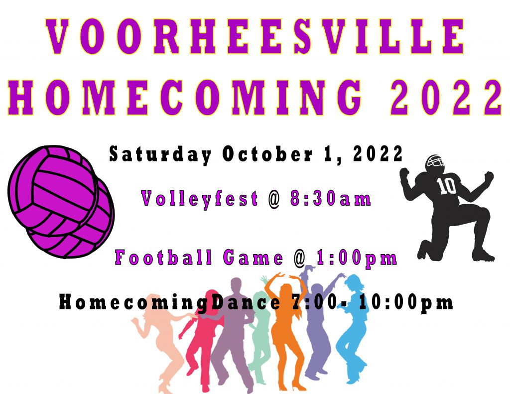 Homecoming Weekend information (text included on page)