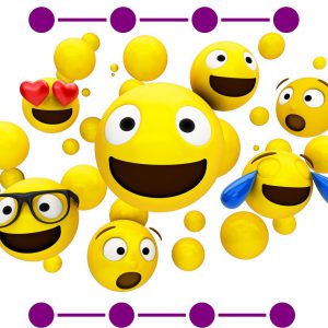 Emojis showing various emotions.