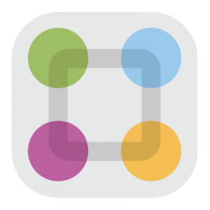ParentSquare logo featuring four circles on the corners of a square.